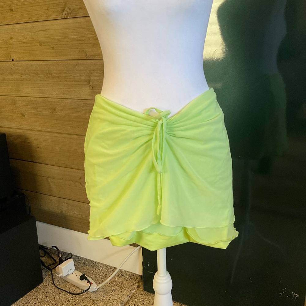Vibrant Lime Mini Skirt